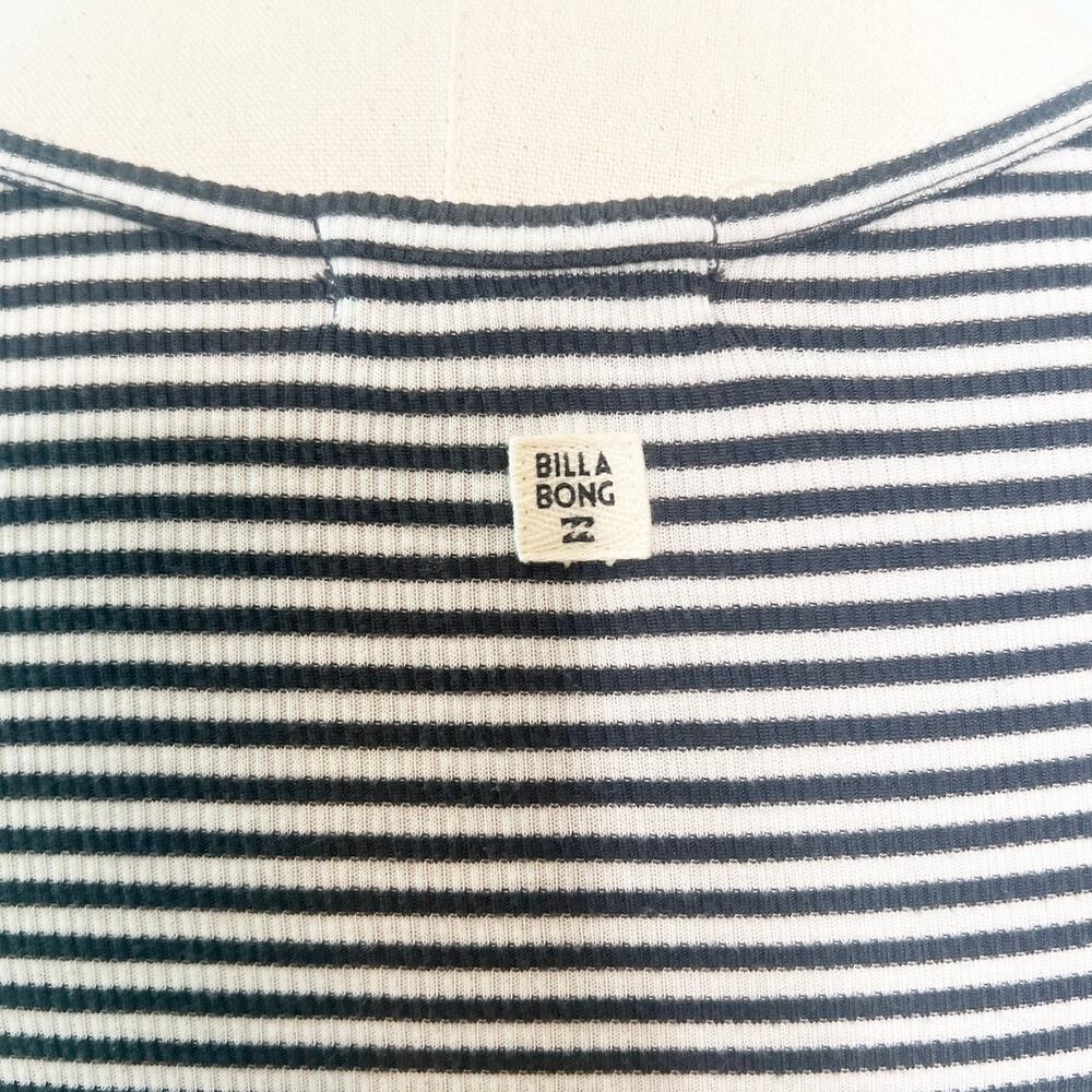 Billabong Same Love Black and White Striped Skater Dress Women's Small - Picture 6 of 10